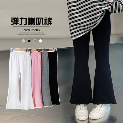 女童裤子春夏新款儿童喇叭裤