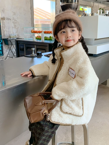 Осенняя куртка, детский бархатный кардиган, свитер, в корейском стиле, популярно в интернете, в западном стиле