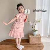 女童夏装 国风儿童旗袍裙 公主裙夏季 连衣裙2026新款 洋气女孩新中式