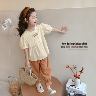 儿童女套装时尚洋气时髦2025新款儿童小女孩网红炸街两件套