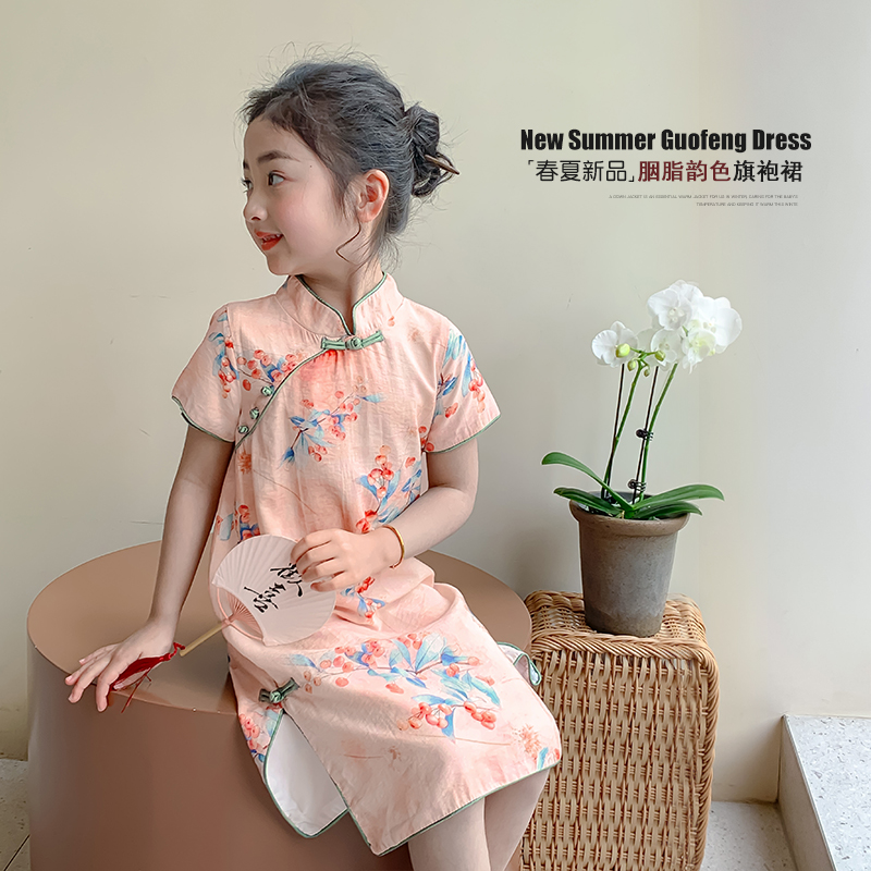 女童连衣裙夏款夏装儿童旗袍汉服