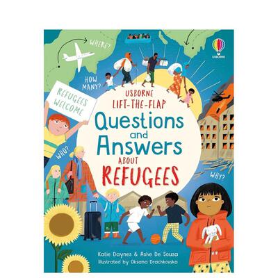 【预售】【翻翻书】难民 Lift-the-flap Questions and Answers about Refugees 进口原版英文儿童趣味图书9岁-12岁Katie Dayne外