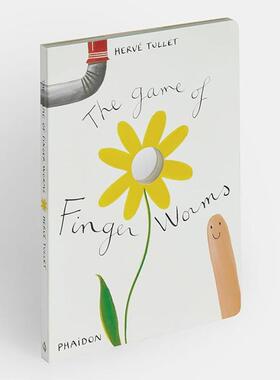 【预售】手指小人的游戏 【Hervé Tullet】The Game of Finger Worms 英文进口原版儿童趣味图书 3岁-6岁Herve Tullet外文正版