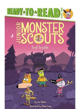 【预售】巨怪的烦恼： 第 2 级即读版（少年怪物童子军） Troll Trouble 英文进口原版儿童故事图书Joe McGee