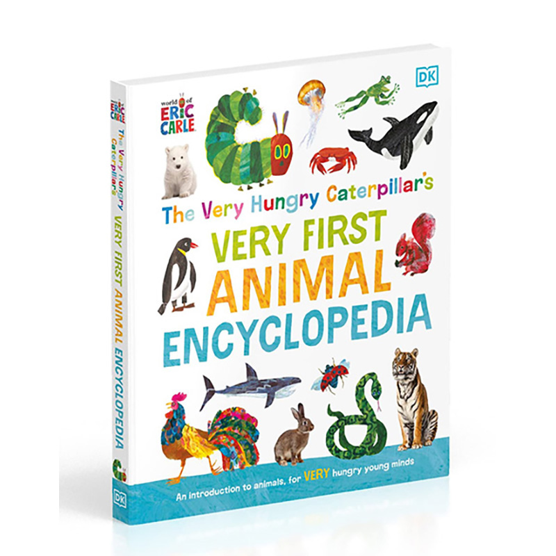 【预售】 The Very Hungry Caterpillar's Very First Animal Encyclopedia,好饿的毛毛虫大百科 英文原版进口 DK 儿童绘本-知识百