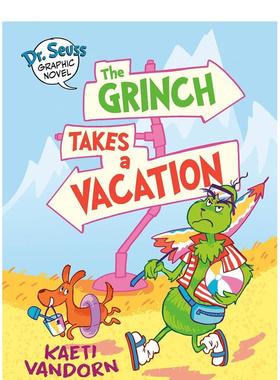 【预售】苏斯博士图像小说：鬼灵精去度假 【Dr. Seuss Graphic Novel】 The Grinch Takes a Vacation英文进口原版儿童外文漫画书
