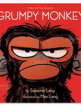 【现货】脾气暴躁的猴子 Grumpy Monkey英文儿童绘本原版图书进口书籍Suzanne Lang, Max Lang