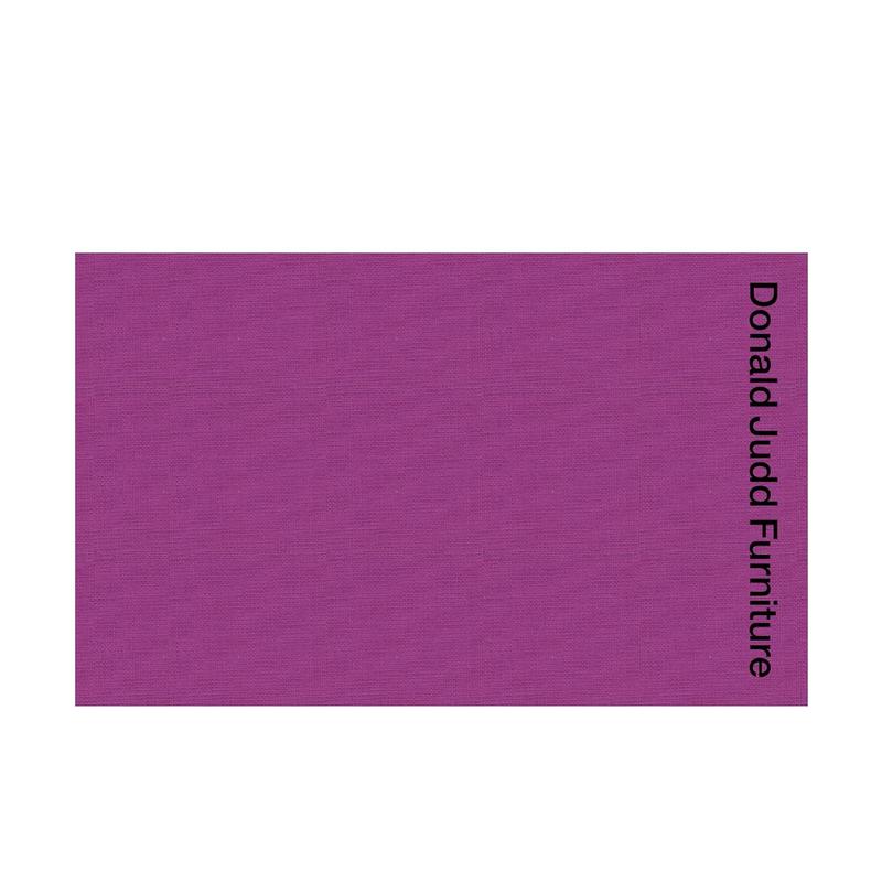 唐纳德·贾德：家具 Donal