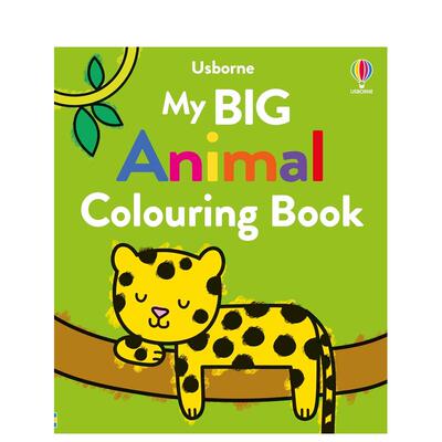 【预售】我的大型动物着色书 【Big Colouring】My Big Animal Colouring Book 英文进口原版儿童趣味图书