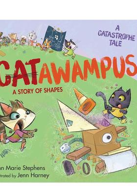 【现货】猫翻天！ CATawampus! 英文进口原版儿童绘本图书 Ann Marie Stephens外文正版