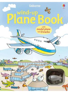 【现货】【扭动发条玩具书】飞机（含3个轨道） 【Wind-up】plane book 英文进口原版儿童趣味图书Gill Doherty Stefano Tognetti
