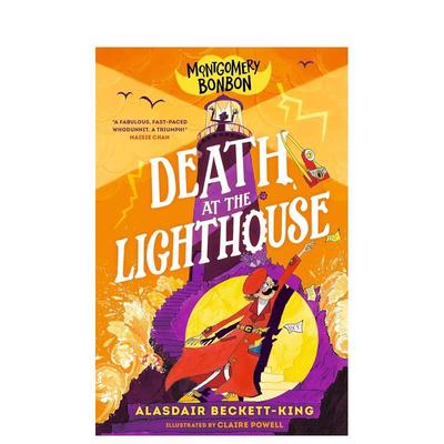 【现货】【大侦探波波】灯塔死局 【Montgomery Bonbon】Death at the Lighthouse 英文进口原版青少年读物推理图书 少年侦探小说