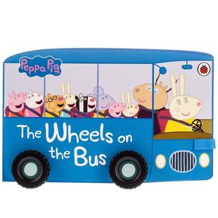 Wheels 预售 Pig Ladybird3 坐巴士 Bus英文儿童图书籍进口原版 小猪佩奇 6岁启蒙绘本 Peppa the The