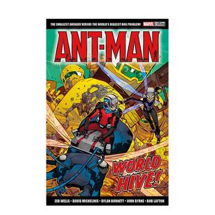 Ant 预售 Marvel man 英文漫画进口原版 漫威精选：蚁人 Hive 漫威 图书籍 巢穴世界 World Select