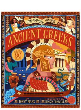 【现货】翻翻学历史：古希腊 多层翻翻页设计 Hide and Seek History: Ancient Greeks 英文进口原版儿童趣味