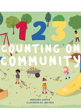 【预售】123数一数：社区123 Counting on Community英文进口原版儿童图书6-9岁启蒙Annemarie Riley Guertin  Cory Reid