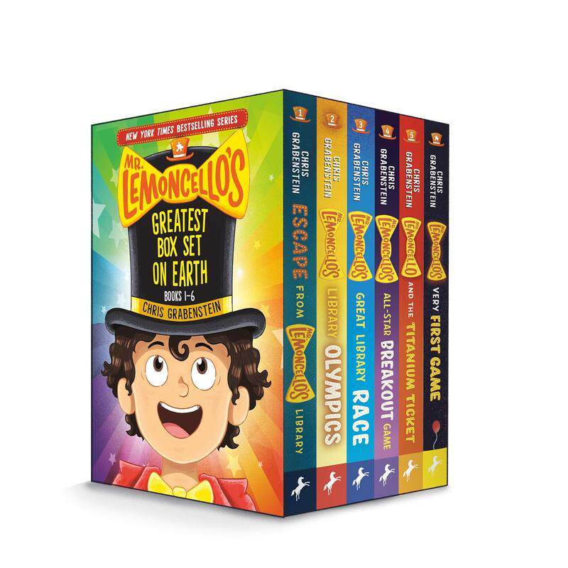 【预售】莱蒙切洛先生地球强 套装（全6册） Mr. Lemoncello's Greatest Box Set on Earth: 6 Books! 英文进口原版儿童故事图书C