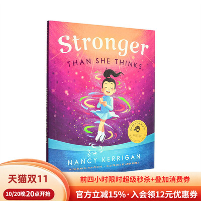 【现货】比她想象中坚强 南茜·克里根传记绘本 冬奥花滑银牌Stronger Than She Thinks英文进口原版儿童绘本图书6-9岁Nancy Kerr