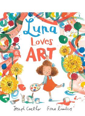 【预售】【桂冠诗人Joseph Coelho】露娜爱艺术Luna Loves Art英文儿童图书籍进口原版Andersen Press3-6岁