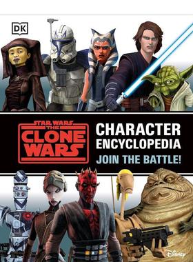 【现货】星球大战之克隆人战争人物百科全书Star Wars The Clone Wars Character Encyclopedia 英文漫画 外文进口原版图书籍DK (