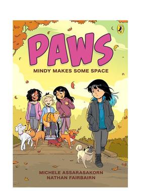 【现货】PAWS 卷2：敏迪腾出空间 Mindy Makes Some Space 儿童全彩漫画 动物宠物友谊成长 家庭情绪 英文进口原版儿童图书Nathan