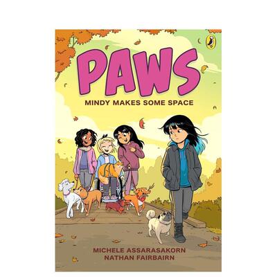 【现货】PAWS 卷2：敏迪腾出空间 Mindy Makes Some Space 儿童全彩漫画 动物宠物友谊成长 家庭情绪 英文进口原版儿童图书Nathan