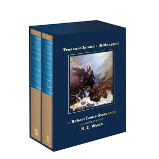 【预售】金银岛与诱拐 收藏版 双卷精装套装 Treasure Island & Kidnapped 英文进口原版世界文学图书Robert Louis Stevenson N.C