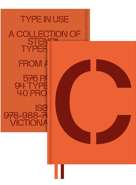 【现货】模板字体应用：模板字体作品集 Stencil in Use:A Collection of Stencil Typefaces英文进口原版字体图案标志设计图书