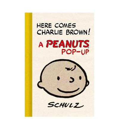 【现货】花生漫画立体书：查理·布朗来了 Here Comes Charlie Brown! A Peanuts Pop-Up 英文漫画 外文进口原版图书籍Abrams