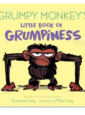 【现货】暴躁的猴子的小书(Brd) Grumpy Monkey’s Little Bk(Brd)英文儿童绘本原版图书进口书籍Lang, Suzanne