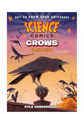 【预售】乌鸦：天才鸟 【Science Comics】Crows: Genius Birds 原版英文儿童漫画