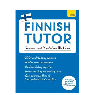 【预售】芬兰语：语法与词汇 Finnish Tutor: Grammar and Vocabulary Workbook【语言自学练习册】英文进口原版语言学习图书Dr R