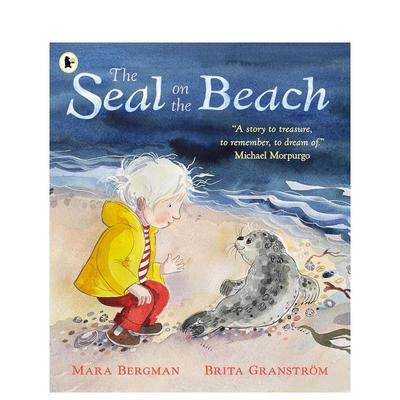 【预售】孤独海滩的银斑海豹（平装） The Seal on the Beach 英文进口原版儿童绘本图书Mara Bergman自我认知/情绪管理
