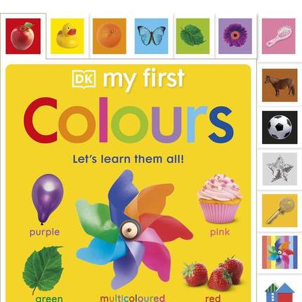 【预售】第一次认颜色【My First】My First Colours Let's Learn Them All英文进口原版儿童绘本图书DK百科