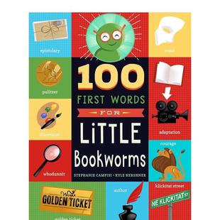 For 预售 First Little 9岁启蒙Campisi 100 儿童图书6 小书虫 Stephanie 个单词100 Bookworms英文进口原版 Words