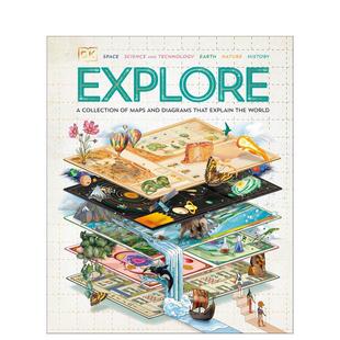 【预售】探索世界：主题地图及信息图表Explore: A Collection of Maps and Diagrams That Explain the World英文进口原版儿童绘