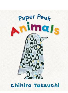 【现货】【洞洞书】动物【Paper Peek】Animals英文进口原版儿童趣味图书Chihiro Takeuchi