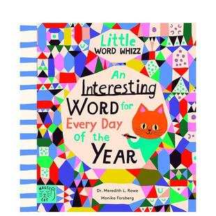 【预售】小词匠:365天每日有趣词汇 【Little Word Whizz】An Interesting Word for Every Day英文进口原版儿童启蒙图书Dr.Mered