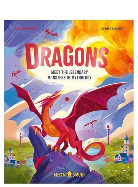 【预售】【神话终结者】龙传奇：邂逅神话世界的亘古魔物 【Myth Busters】Dragons 英文进口原版儿童绘本图书Dr. Cait Stevenson