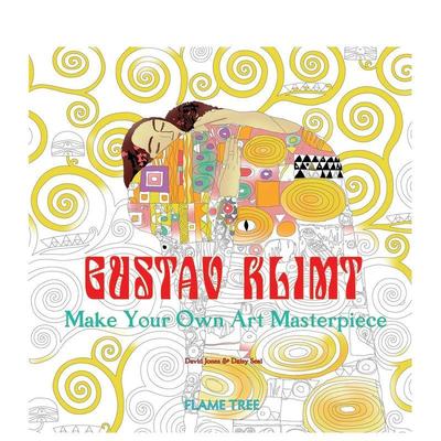 【现货】古斯塔夫·克里姆特(艺术涂色书)Gustav Klimt (Art Colouring Book)英文进口原版艺术画册画集外文图书Daisy Seal|Flame