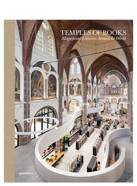 【现货】 Temples of Books : Magnificent Libraries Around the World，书籍的殿堂:世界各地宏伟的图书馆 英文原版进口正版