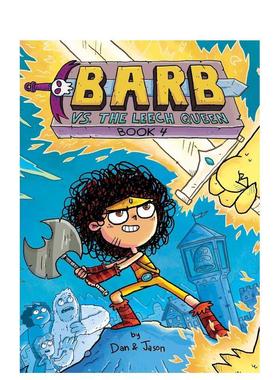 【预售】芭布对战水蛭女王 Barb vs. the Leech Queen 英文进口原版儿童漫画图书DAN ABDO外文