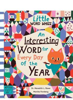 【现货】小词匠:365天每日有趣词汇【Little Word Whizz】An Interesting Word for Every Day of the Year英文进口原版儿童图书3