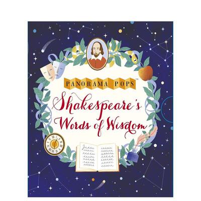 【预售】【全景立体系列】莎士比亚的语言智慧Shakespeare's Words of Wisdom: Panorama Pops英文进口原版儿童图书Tatiana Boyko