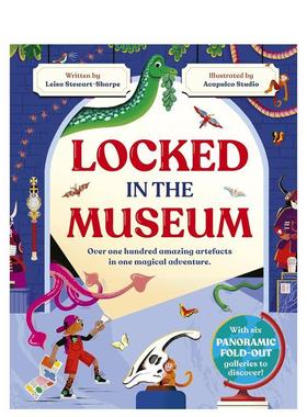 【预售】博物馆奇妙夜：百件珍品奇遇记 Locked in the Museum英文进口原版儿童绘本图书Leisa Stewart-Sharpe