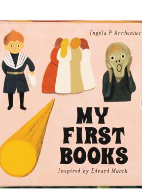 【预售】受爱德华·蒙克启发 我的第一本书My First Books【Inspired by Edvard Munch】英文进口原版儿童图书3-6岁艺术启蒙Ingel