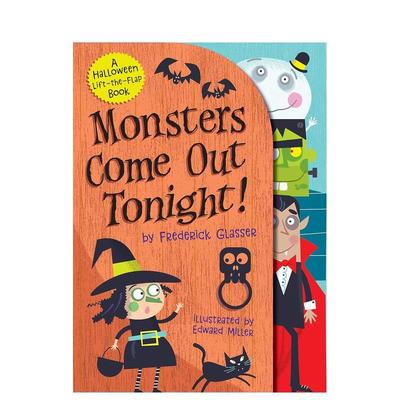 【预售】万圣节：怪物今晚都出来啦！节日翻翻书Monsters Come Out Tonight!【Festive Flaps】英文进口原版儿童绘本图书3-6岁 Fr