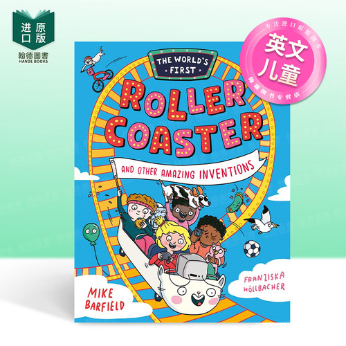【现货】【蓝彼得图书奖得主Mike Barfield】过山车及其余事物的发明故事The World’s First Rollercoaster英文儿童绘本