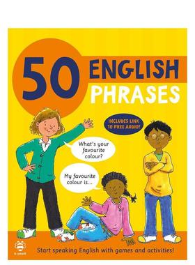 【预售】50 个英语短语50 English Phrases【50 Phrases】英文进口原版儿童图书3-6岁自然拼读Susan Martineau   Catherine Bruzz