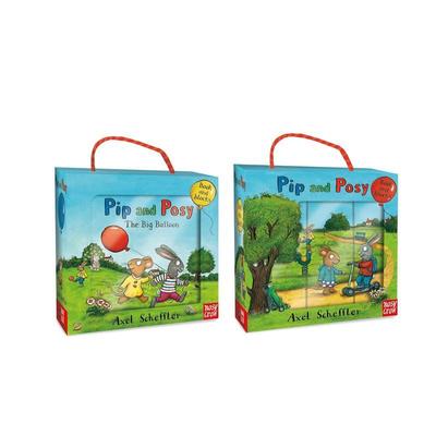 【预售】皮普和波西 拼图积木套书 咕噜牛绘者Axel SchefflerPip and Posy Book and Blocks Set英文儿童图书籍进口原版Nosy Crow